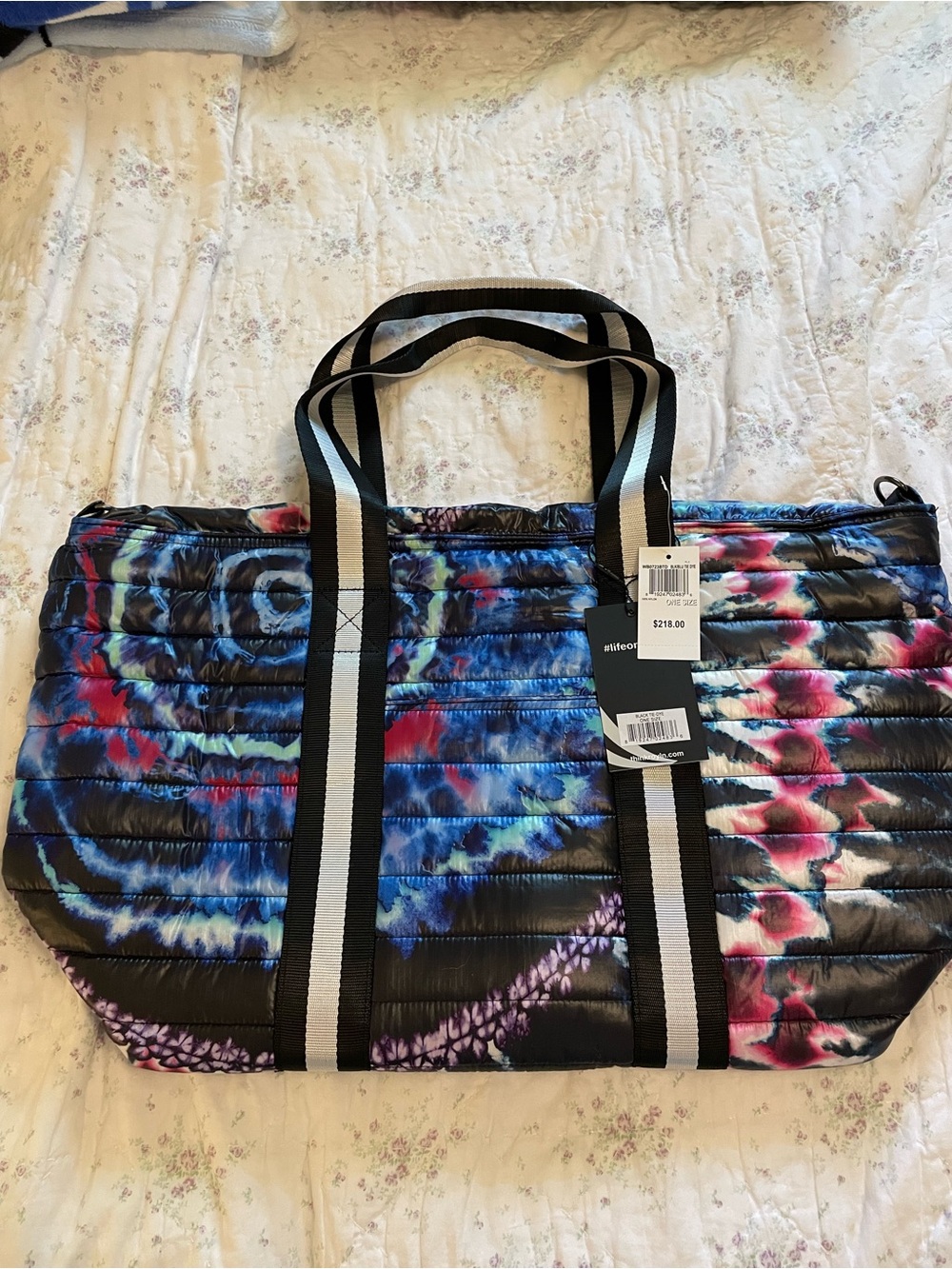 Think Royln Black Tie Dye Bag. NWT! Retail $218